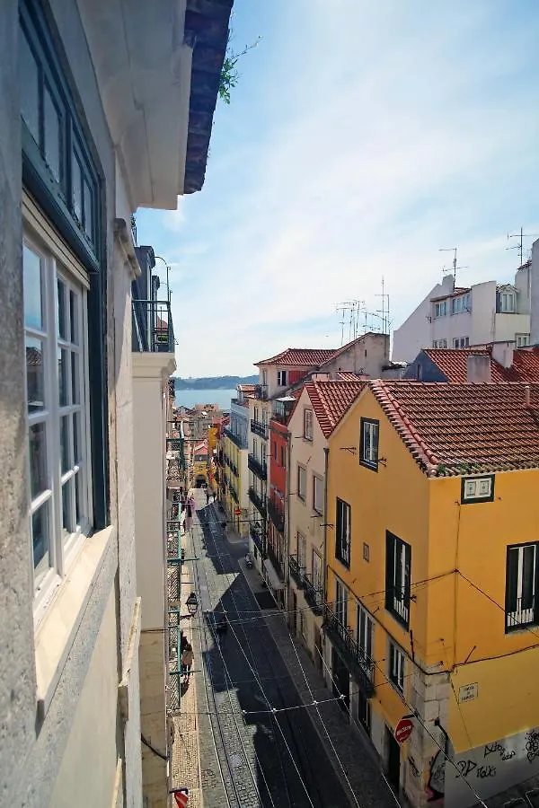 Bl Bairro Alto Famous Bica Funicular Street View Apartment Lisbon
