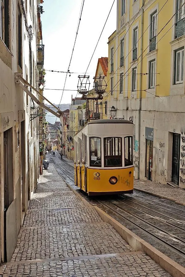 Bl Bairro Alto Famous Bica Funicular Street View Apartment Lisbon